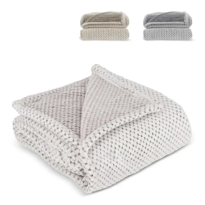 Sagaform Anni R-PET fleece blanket - LT52129 (gadzety reklamowe)